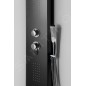 Sapho Douches - Panneau de douche Jacob avec mitigeur, 200x1500 mm, noir mat WN683