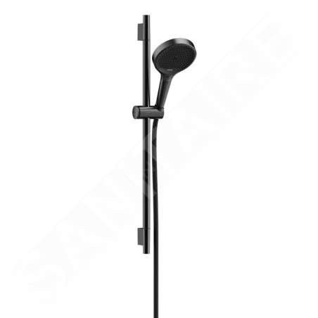Hansgrohe Rainfinity - Set pomme de douche, barre et flexible, 3 jets, EcoSmart, chrome noir brossé 28746340