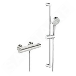 Hansa Basic - Set de douche avec thermostat, 3 jets, chrome 55150131
