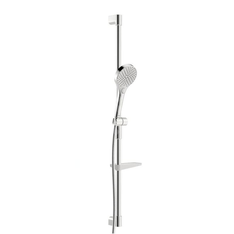 Hansa Viva - Set de pommeau de douche, barre et flexible, 3 jets, chrome 44150330