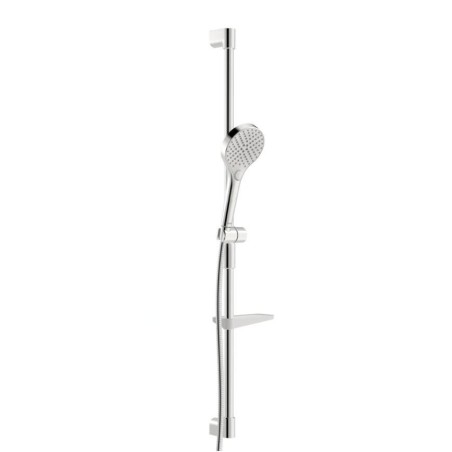 Hansa Viva - Set de pommeau de douche, barre et flexible, 3 jets, chrome 44150330