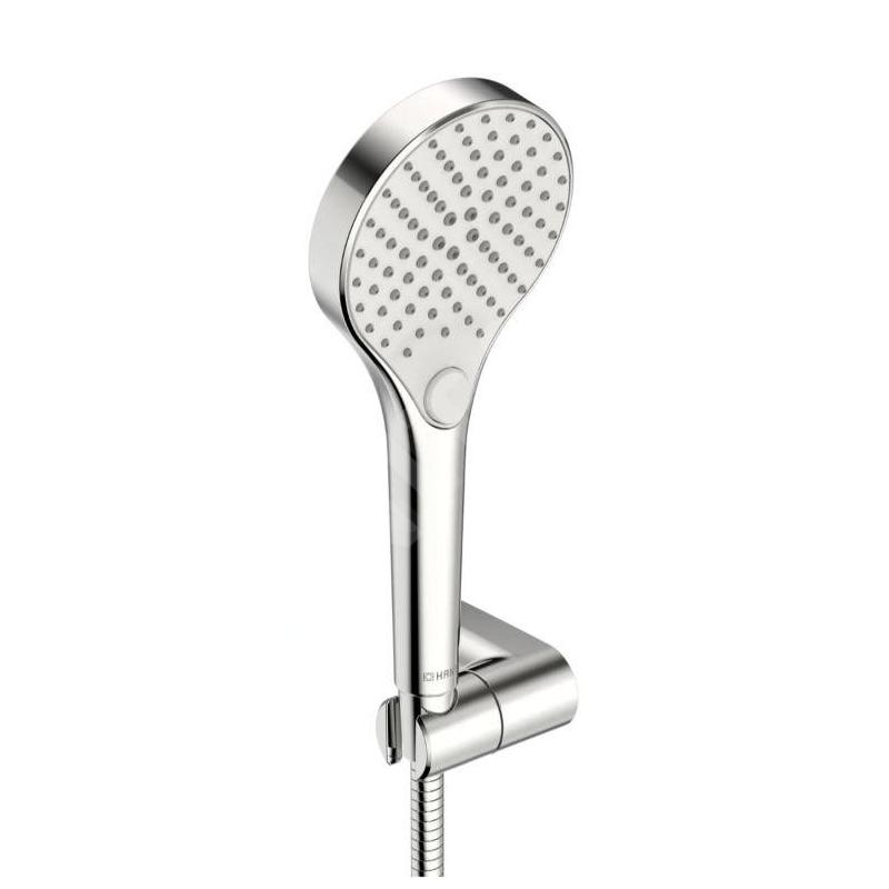 Hansa Viva - Set de pommeau de douche, support et flexible, 3 jets, chrome 44170220