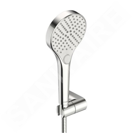 Hansa Viva - Set de pommeau de douche, support et flexible, 3 jets, chrome 44170220