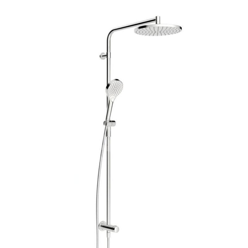 Hansa Viva - Set de douche sans mitigeur, diamètre 25 cm, 3 jets, chrome 44190300