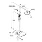 Kludi Dive - Set de douche avec thermostat, diamètre 20 cm, 3 jets, chrome 6807905-00 Kludi Dive - Set de douche avec thermostat, diamètre 20 cm, 3 jets, chrome 6807905-00