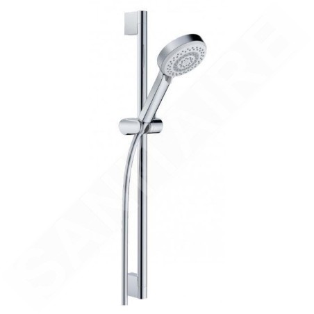 Kludi Dive - Set pommeau de douche, barre et flexible, 3 jets, chrome 6863005-00