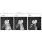 Kludi Dive - Set pommeau de douche, barre et flexible, 3 jets, chrome 6863005-00