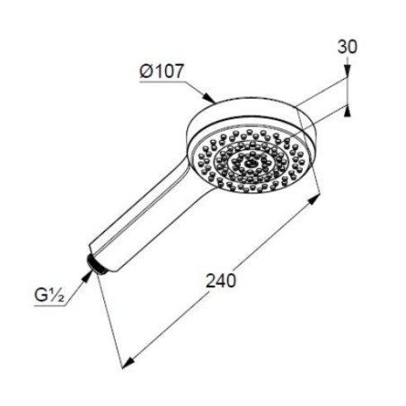 Kludi Dive - Pommeau de douche, chrome 6881005-00