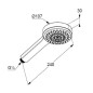 Kludi Dive - Pommeau de douche, chrome 6881005-00