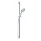 Kludi Dive - Set pommeau de douche, barre et flexible, 3 jets, chrome 6893005-00