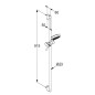 Kludi Dive - Set pommeau de douche, barre et flexible, 3 jets, chrome 6893005-00