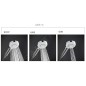 Kludi Dive - Set pommeau de douche, barre et flexible, 3 jets, chrome 6893005-00