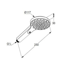 Kludi Dive - Pommeau de douche, chrome 6981005-00