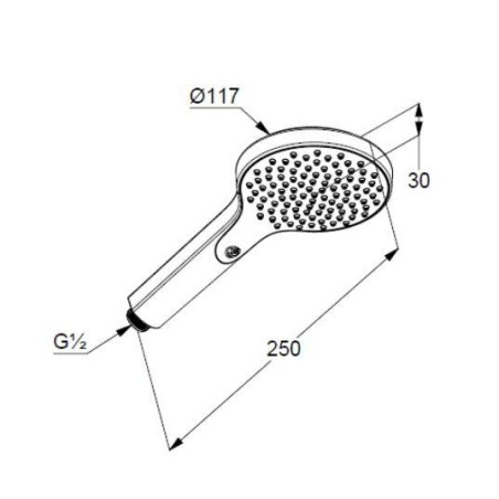 Kludi Dive - Pommeau de douche, chrome 6981005-00