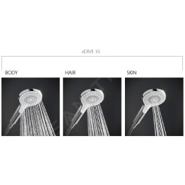 Kludi Dive - Pommeau de douche, 3 jets, chrome 6983005-00