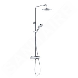 Kludi Dive - Set de douche avec thermostat, diamètre 20 cm, 3 jets, chrome 6907905-00
