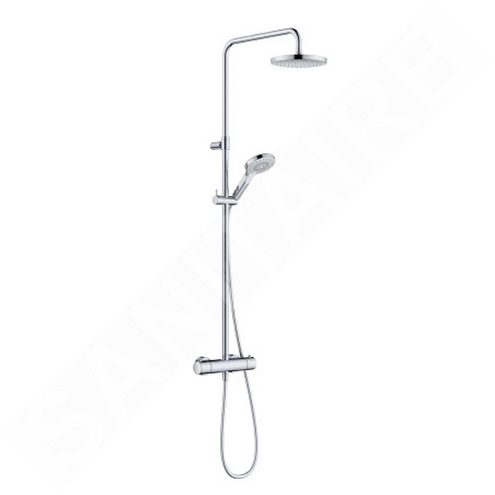 Kludi Dive - Set de douche avec thermostat, diamètre 20 cm, 3 jets, chrome 6907905-00