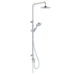 Kludi Dive - Set de douche sans mitigeur, diamètre 20 cm, 3 jets, chrome 6908005-00