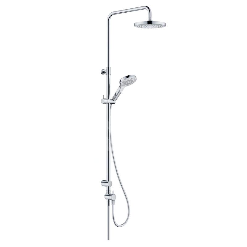 Kludi Dive - Set de douche sans mitigeur, diamètre 20 cm, 3 jets, chrome 6908005-00