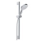 Kludi Dive - Set pommeau de douche, barre et flexible, chrome 6961005-00