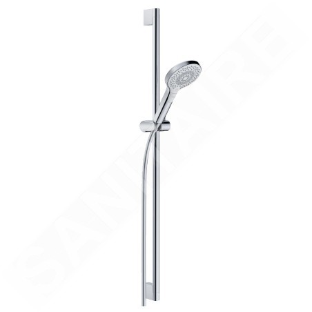 Kludi Dive - Set pommeau de douche, barre et flexible, 3 jets, chrome 6993005-00