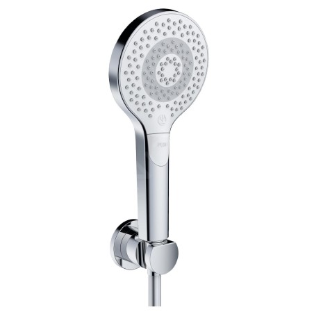 Kludi Dive - Set de pommeau de douche, support et flexible, 3 jets, chrome 6995005-00