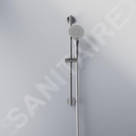Steinberg 340 - Set de pommeau de douche, barre et flexible, 3 jets, chrome 340 1601