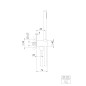 Steinberg 340 - Set de pommeau de douche, support et flexible, or brossé 340 1670 BG