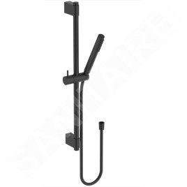 Ideal Standard Idealrain - Set de pommeau de douche, barre et flexible, noir soyeux A7616XG
