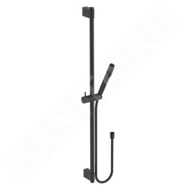 Ideal Standard Idealrain - Set de pommeau de douche, barre et flexible, noir soyeux A7617XG