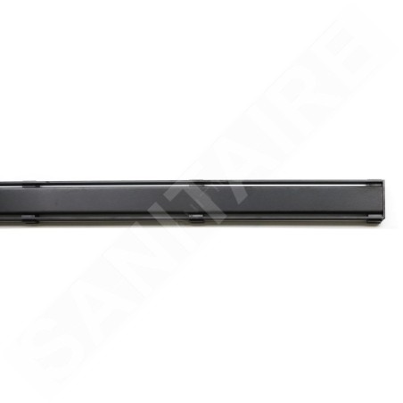 I-Drain DZIGNSTONE - Grille de conception pour baignoires Solid Linear, longueur 90 cm, noir métallique DP.GS.MB.0895