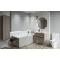 Cersanit Inverto - Set de pommeau de douche, support et flexible, nickel S951-401