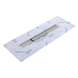 I-Drain Linear 54 - Receveur de douche en acier inoxydable PRO SS Linear, longueur 600 mm, avec étanchéité IP4M06001X1