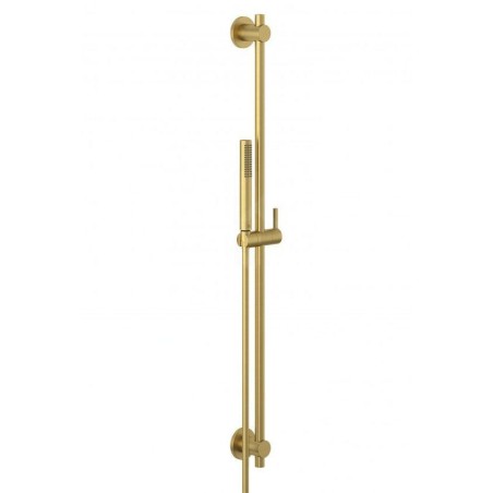 Kludi Nova Fonte - Set de pommeau de douche, barre et flexible, or brossé 20840N0-15