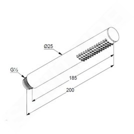 Kludi Nova Fonte - Pommeau de douche, or brossé 39120N0-00