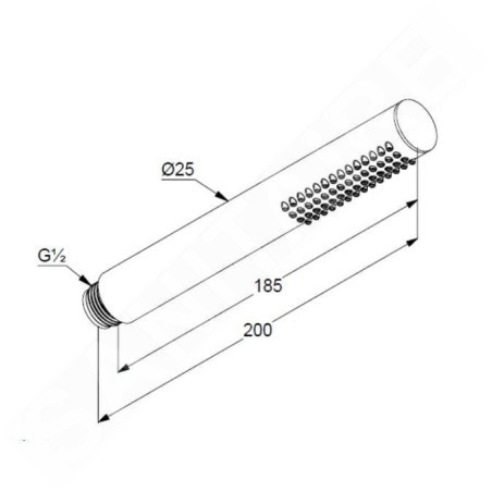 Kludi Nova Fonte - Pommeau de douche, or brossé 39120N0-00