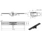 I-Drain Linear 54 - Receveur de douche en acier inoxydable PRO SS Linear, longueur 600 mm, avec étanchéité IP4M06001X1 I-Drain Linear 54 - Receveur de douche en acier inoxydable PRO SS Linear, longueur 600 mm, avec étanchéité IP4M06001X1