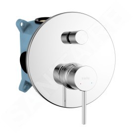 kielle Oudee - Set de douche avec mitigeur encastré, 2 sorties, avec accessoires et corps d’encastrement, chrome 20602SP10