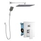 kielle Arkas I - Set de douche avec mitigeur encastré, 2 sorties, avec accessoires et corps d’encastrement, chrome 20611SP20 kielle Arkas I - Set de douche avec mitigeur encastré, 2 sorties, avec accessoires et corps d’encastrement, chrome 20611SP20