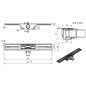I-Drain Linear 72 - Receveur de douche en acier inoxydable PRO SS Linear, longueur 600 mm, avec étanchéité IP5M06001X1 I-Drain Linear 72 - Receveur de douche en acier inoxydable PRO SS Linear, longueur 600 mm, avec étanchéité IP5M06001X1