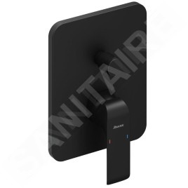 Ravak Flat - Set de douche avec mitigeur encastré, corps d’encastrement, 25x25 cm, noir X07S071