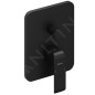 Ravak Flat - Set de douche avec mitigeur encastré, corps d’encastrement, 25x25 cm, noir X07S071
