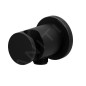 Ravak Flat - Set de douche avec mitigeur encastré, corps d’encastrement, 25x25 cm, noir X07S071