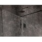 Ravak Flat - Set de douche avec mitigeur encastré, corps d’encastrement, 25x25 cm, noir X07S071