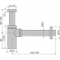 kielle Siphons - Siphon pour lavabo, diamètre 32 mm, ronde, métal 30901010 kielle Siphons - Siphon pour lavabo, diamètre 32 mm, ronde, métal 30901010