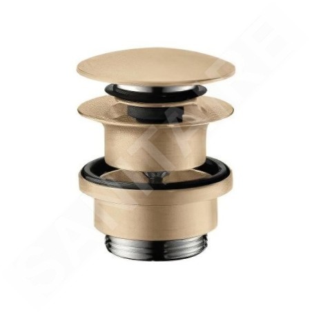 Hansgrohe Garnitures de vidage - Garniture de vidage Push-Open pour mitigeur de lavabo et de bidet, bronze brossé 50100140