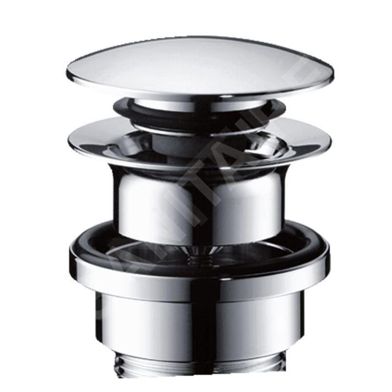 Hansgrohe Garnitures de vidage - Garniture de vidage Push-Open pour mitigeurs de lavabo et bidet, chrome 50100000 Hansgrohe Garnitures de vidage - Garniture de vidage Push-Open pour mitigeurs de lavabo et bidet, chrome 50100000