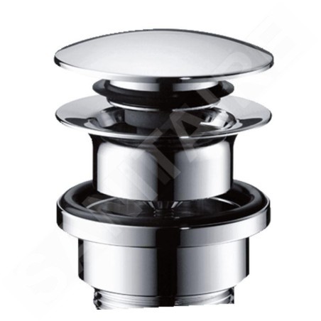 Hansgrohe Garnitures de vidage - Garniture de vidage Push-Open pour mitigeurs de lavabo et bidet, chrome 50100000