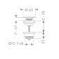 Hansgrohe Garnitures de vidage - Garniture de vidage Push-Open pour mitigeurs de lavabo et bidet, chrome 50100000 Hansgrohe Garnitures de vidage - Garniture de vidage Push-Open pour mitigeurs de lavabo et bidet, chrome 50100000