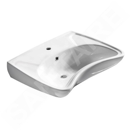 Sapho Disabled - Lavabo en céramique 59x45,5 cm pour PMR (3001) 10TP60060